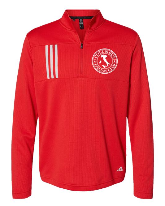Adidas 3-Stripes Quarter-Zip Pullover