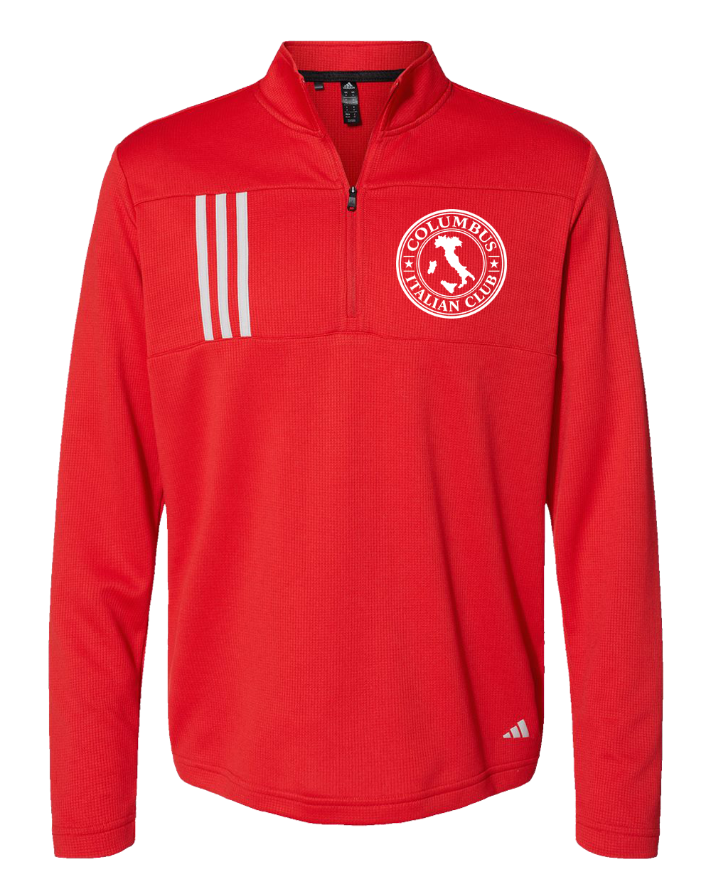 Adidas 3-Stripes Quarter-Zip Pullover