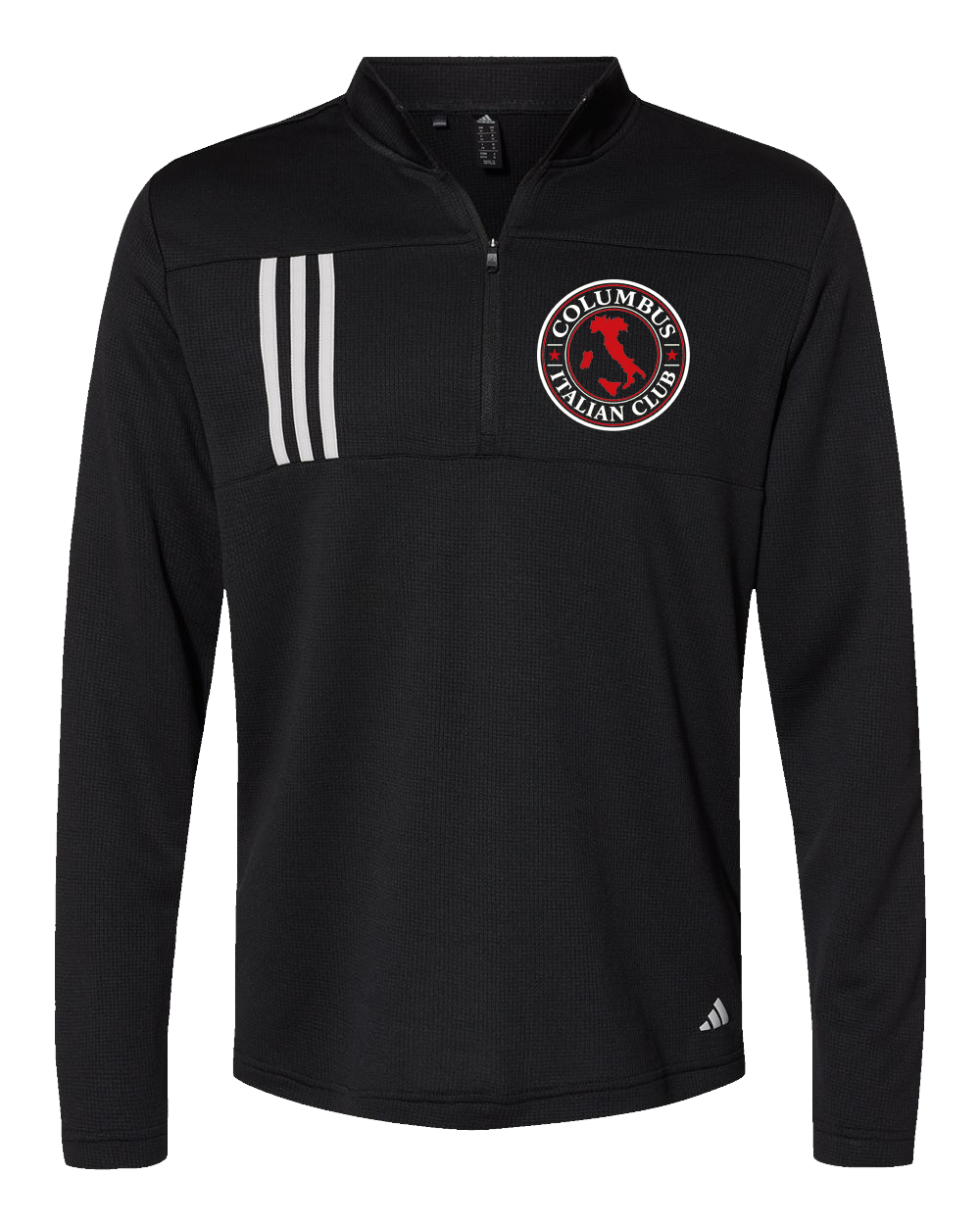 Adidas 3-Stripes Quarter-Zip Pullover