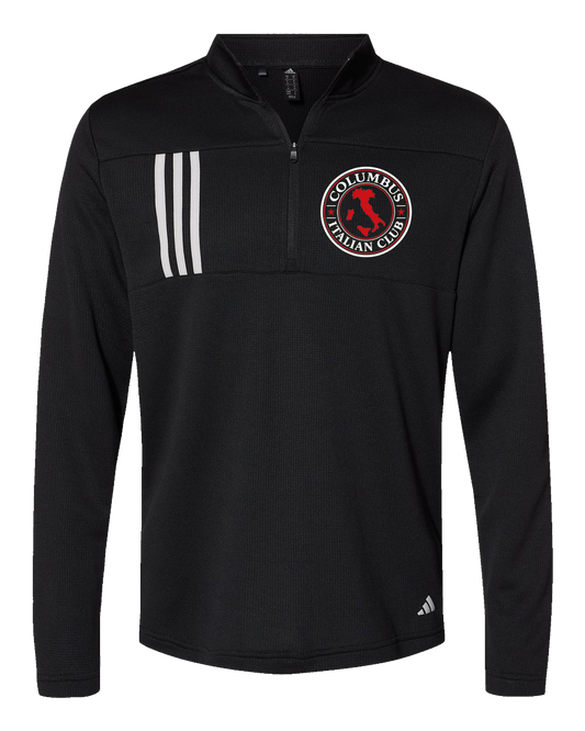 Adidas 3-Stripes Quarter-Zip Pullover